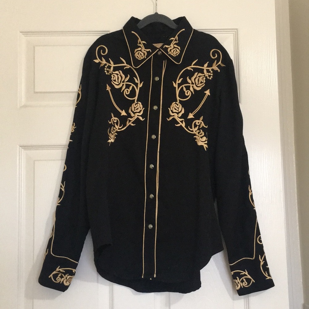 Vintage Scully Floral Button-Up